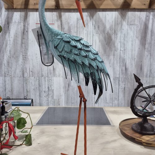 Blue Costal Garden Statue, Aqua Blue Heron