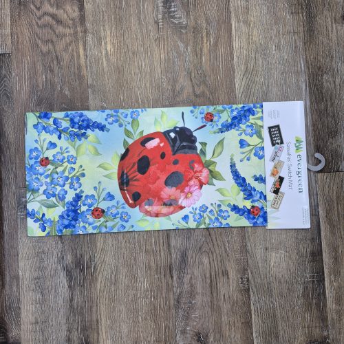 Switch Mat Pollinator Garden Blue Florals With Ladybug