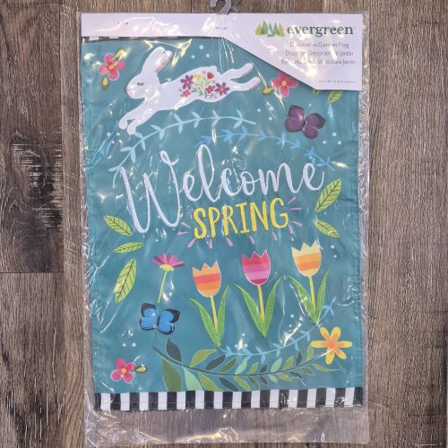Garden Flag Welcome Spring Bunny