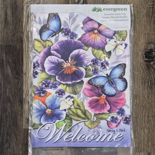 Garden Flag Cheerful Pansies