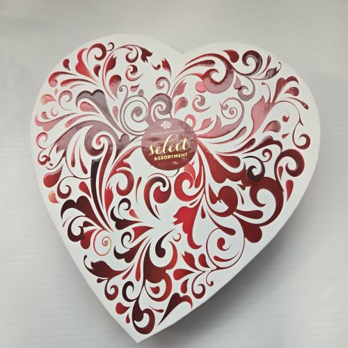 Red Swirl Heart Box 12.25oz