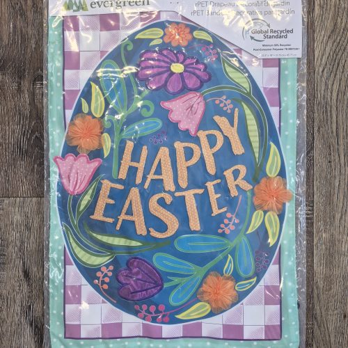 Garden Flag Happy Easter Egg