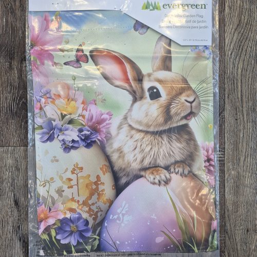 Garden Flag Bunny & Easter Egg