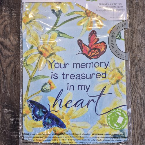 Garden Flag Treasured Memories Reverible