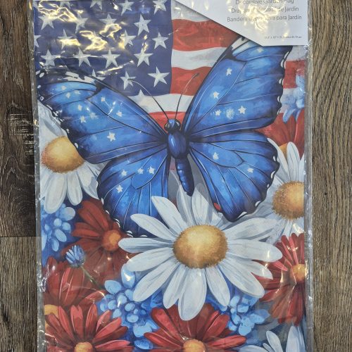 Garden Flag Patriotic Butterfly